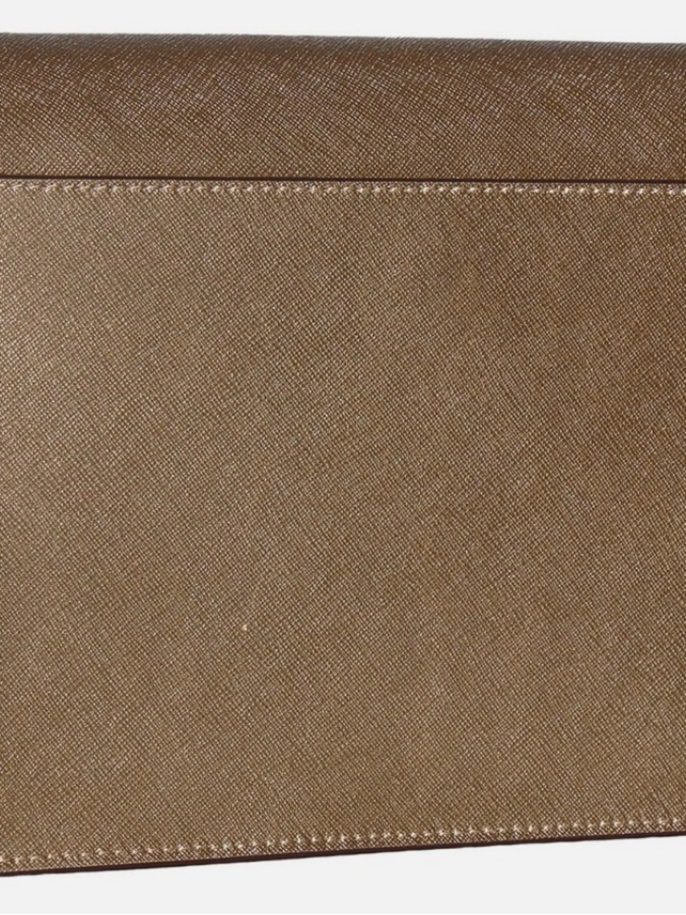 Michael Kors Metallic Gold Leather Double-Compartment Crossbody - Picture 4 of 16